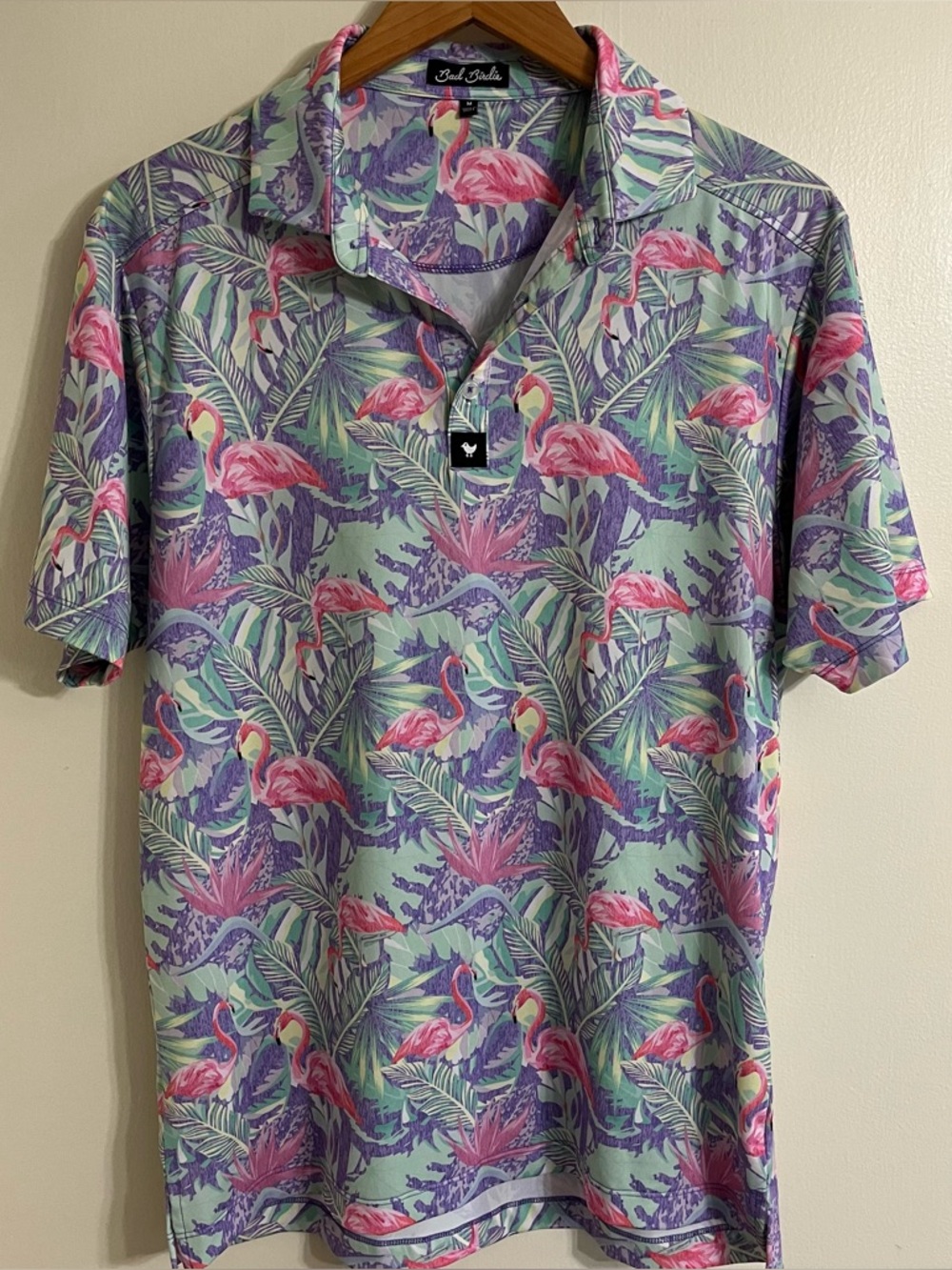 Bad Birdie polo golf shirt men’s medium